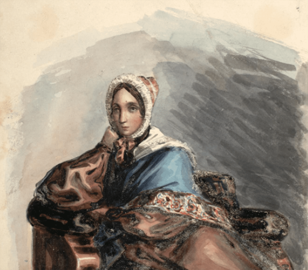 Painted portrait of Varvara A. Bakhmeteva, 1830