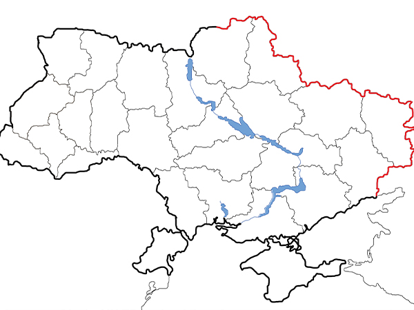 Ukraine's border with Russia