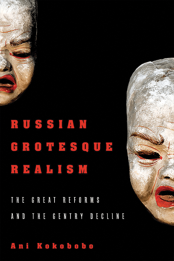 Book cover of Russia Grotesque Realism. Click leads to publisher's website. 