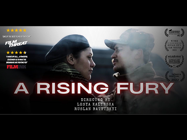 Image flyer for A Rising Fury documentary. Image links to event page.