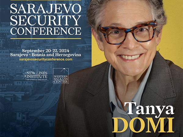 Tanya Domi To Be Featured Speaker at Sarajevo Security Conference 2024